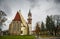 Bistrita city from Transylvania in Bistrita-Nasaud county - details and architecture from the centre of the town in an autumn day