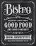 Bistro Restaurant Chalkboard Sign