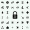 bit coin lock icon. Crypto currency icons universal set for web and mobile