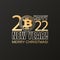 BITCOIN 2022. HAPPY NEW YEAR. MERRY CHRISTMAS. Greeting card, poster. Crypto currency coin.