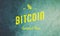 Bitcoin Accepted Here Retro Design Yellow On Grunge