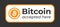 Bitcoin accepted here vector sign.