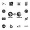 bitcoin arrow web money icon. Crypto currency set icons