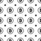 Bitcoin black on white background seamless pattern