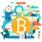 Bitcoin, blockchain technology, altcoin, cryptocurrency mining, finance, digital money market, cryptocoin wallet, crypto exchange