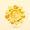 Bitcoin cash golden coin.