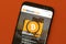 Bitcoin Cash website displayed on the smartphone screen.