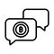 Bitcoin chat, bitcoin forum, bitcoin news, cryptocurrency live chat fully editable vector icons