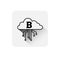 Bitcoin Cloud Icon Digital Web Money Crypto Currency Logo Concept