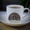 Bitcoin coffee concept