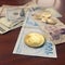 Bitcoin coin and turkish liras