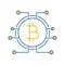 Bitcoin color icon