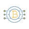 Bitcoin color icon