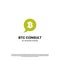 bitcoin consult logo design icon template, chat bitcoin logo, bubble speech bitcoin logo