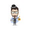 bitcoin crypto currency theme cartoon gentleman male man miner boy