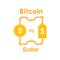 Bitcoin Cryptocurrency Design Vector Illustration