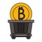 Bitcoin cryptocurrency digital money symbol