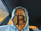 Bitcoin cryptocurrency face wearing hoodie