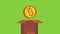 Bitcoin cryptocurrency money HD animation
