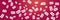 Bitcoin Cryptocurrency Website Header on Red Magenta  Gradient