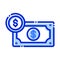 Bitcoin, dollar, commodity money, cash  fully editable vector icons