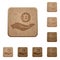 Bitcoin earnings wooden buttons