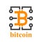 Bitcoin electronic circuit symbol