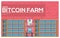 Bitcoin farm thin line vector illustration concept. Modern technology equipment linear symbol pack. Template thin line