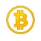 Bitcoin flat icon for internet money