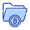 Bitcoin folder, bitcoin data folder, bitcoin data storage, bitcoin data files fully editable vector icons