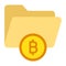Bitcoin folder, bitcoin data folder, bitcoin data storage, bitcoin data files fully editable vector icons