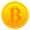 Bitcoin golden coin