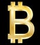 Bitcoin , golden symbol