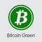 Bitcoin Green - Cryptocurrency Coin Image.