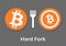 Bitcoin hard fork split to Bitcoin Cash blockchain cryptocurrenc