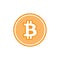 Bitcoin icon. Criptocurrency symbol. Blockchain technology.