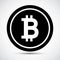Bitcoin Icon Symbol Sign Isolate on White Background,Vector Illustration EPS.10