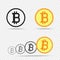 Bitcoin icon transparent background