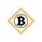 Bitcoin icon vector illustration design