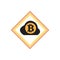 Bitcoin icon vector illustration design