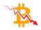 Bitcoin index rating go down on exchange market