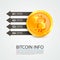 Bitcoin infographics business finance.