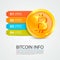 Bitcoin infographics business finance