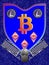 Bitcoin - Litecoin - Ethereum - coat of arms