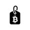 Bitcoin mark icon vector illustration /price tag