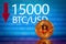 Bitcoin. Market bitcoin price - fifteen thousand 15000 US dollars