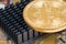 Bitcoin metallic coin on chip cooler