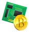 Bitcoin and micro circuit board