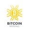 Bitcoin mining icon