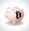 Bitcoin - Piggy Bank Savings bank